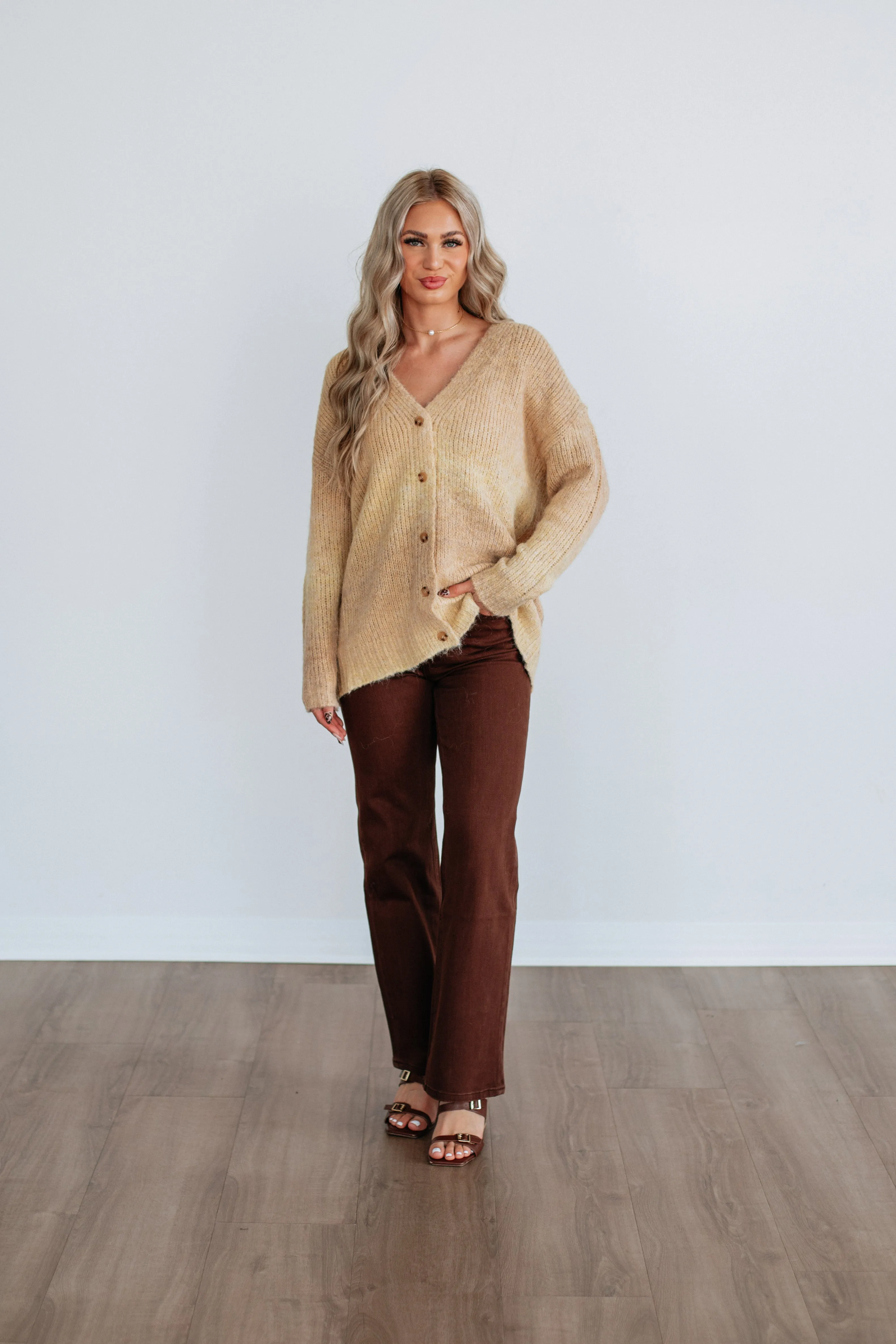 Elsie Knit Cardigan - Buttercream HighElastic Recovery Under Cover