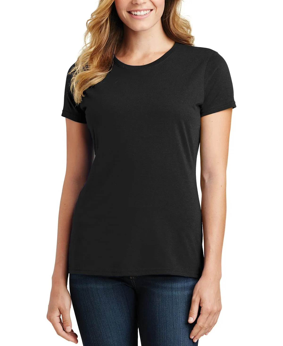 JustBlanks Women's Fashion Fit Fan Favorite Short Sleeve Tee Thermoregulating Fabric Layer-Friendly