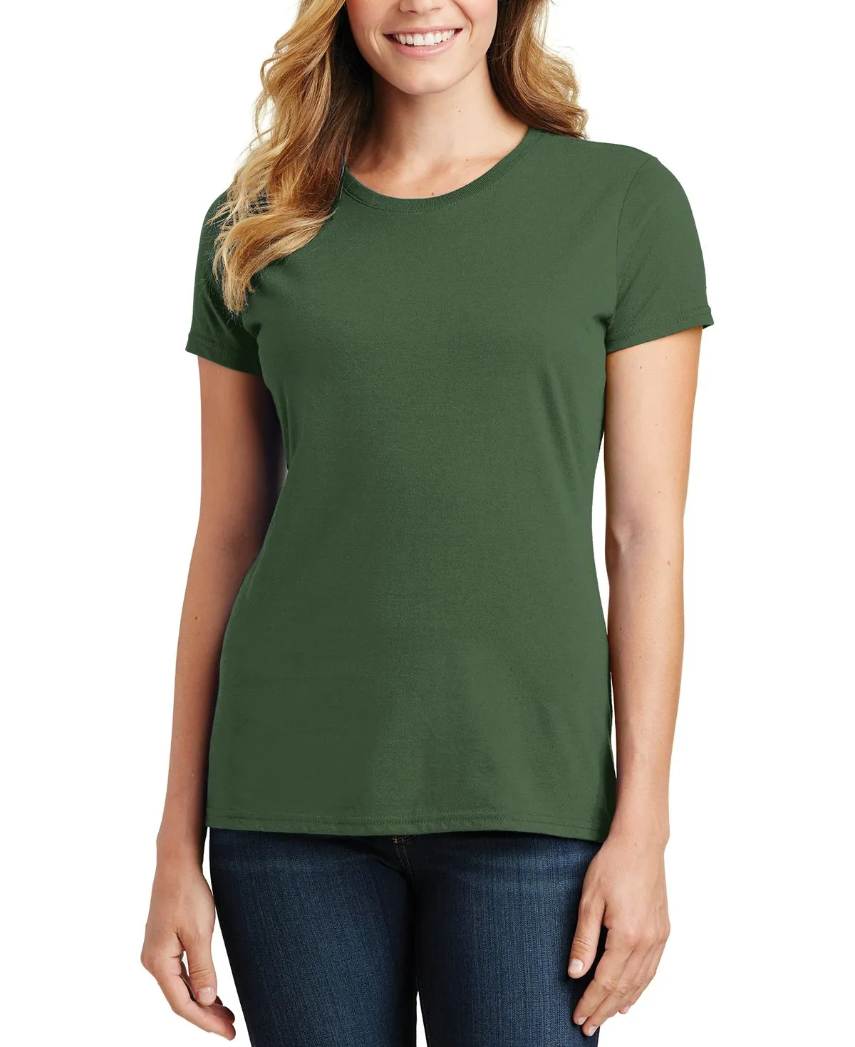 Versatile Style Trend Layering Comfort Wear JustBlanks Women's Fashion Fit Fan Favorite Short Sleeve Tee