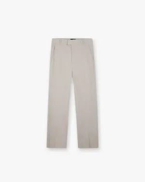 Mid Rise Smoking Pant - Oatmeal