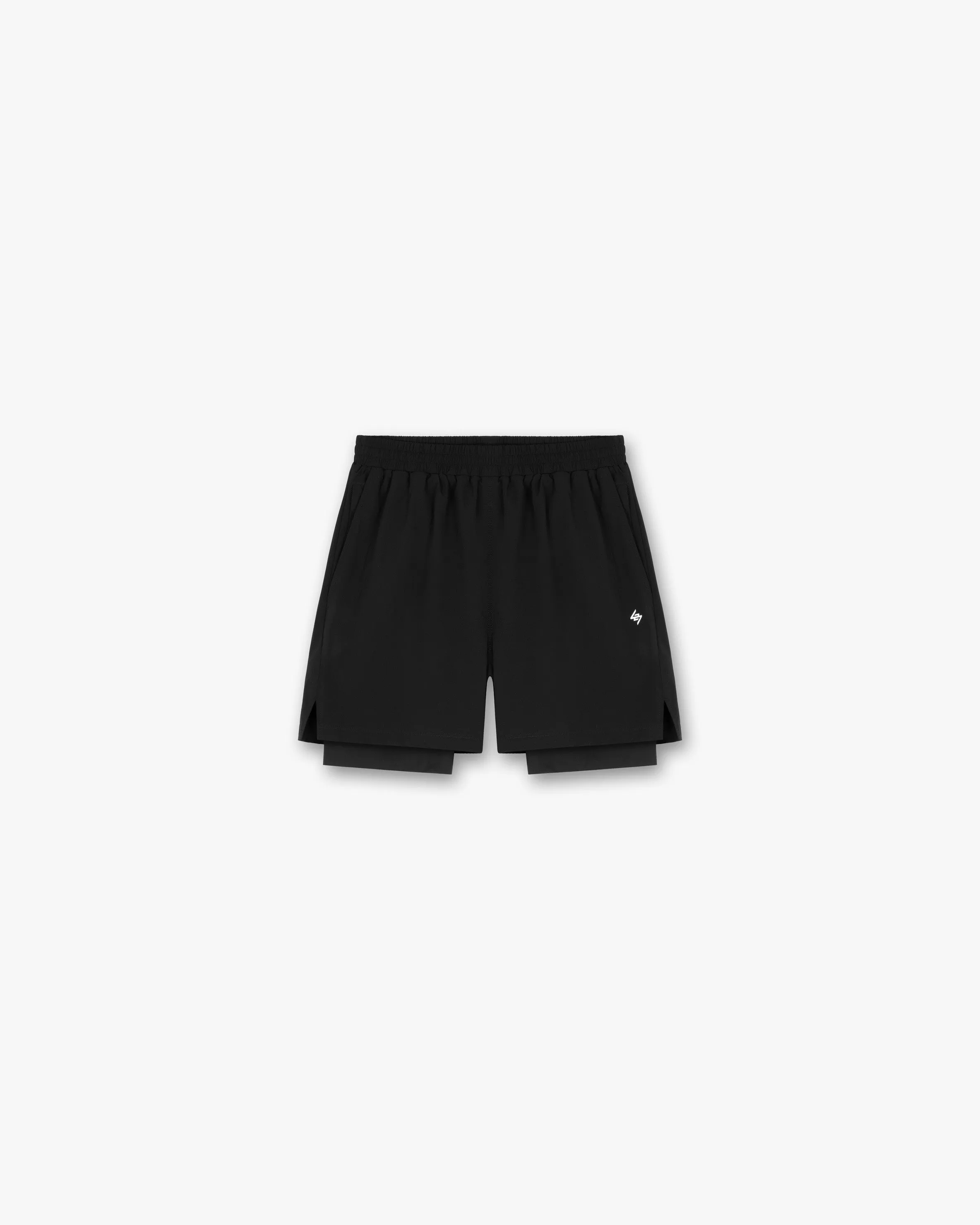 Team 247 2-In-1 Shorts - Black Quick Fit Comfort Functional Stretch