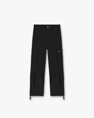 Baggy Cargo Pant - Black DurableConstruction Flexible Material