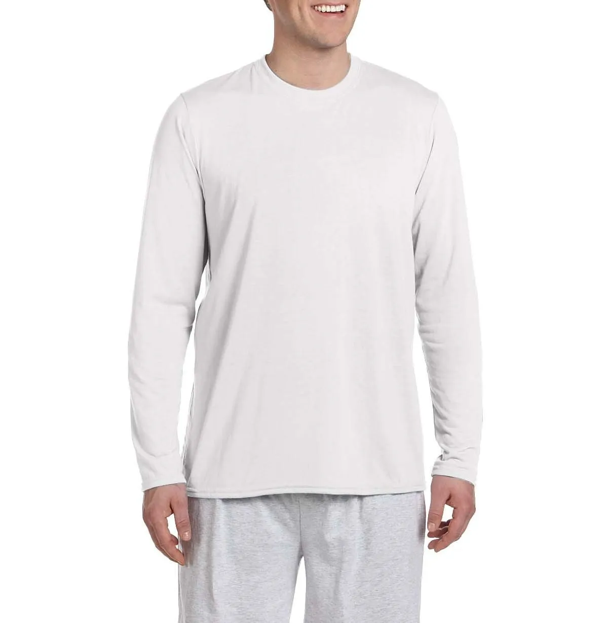 Quality Comfort Soft Breathable JustBlanks Men's Soft Jersey Crew Neck Short Sleeve Tee