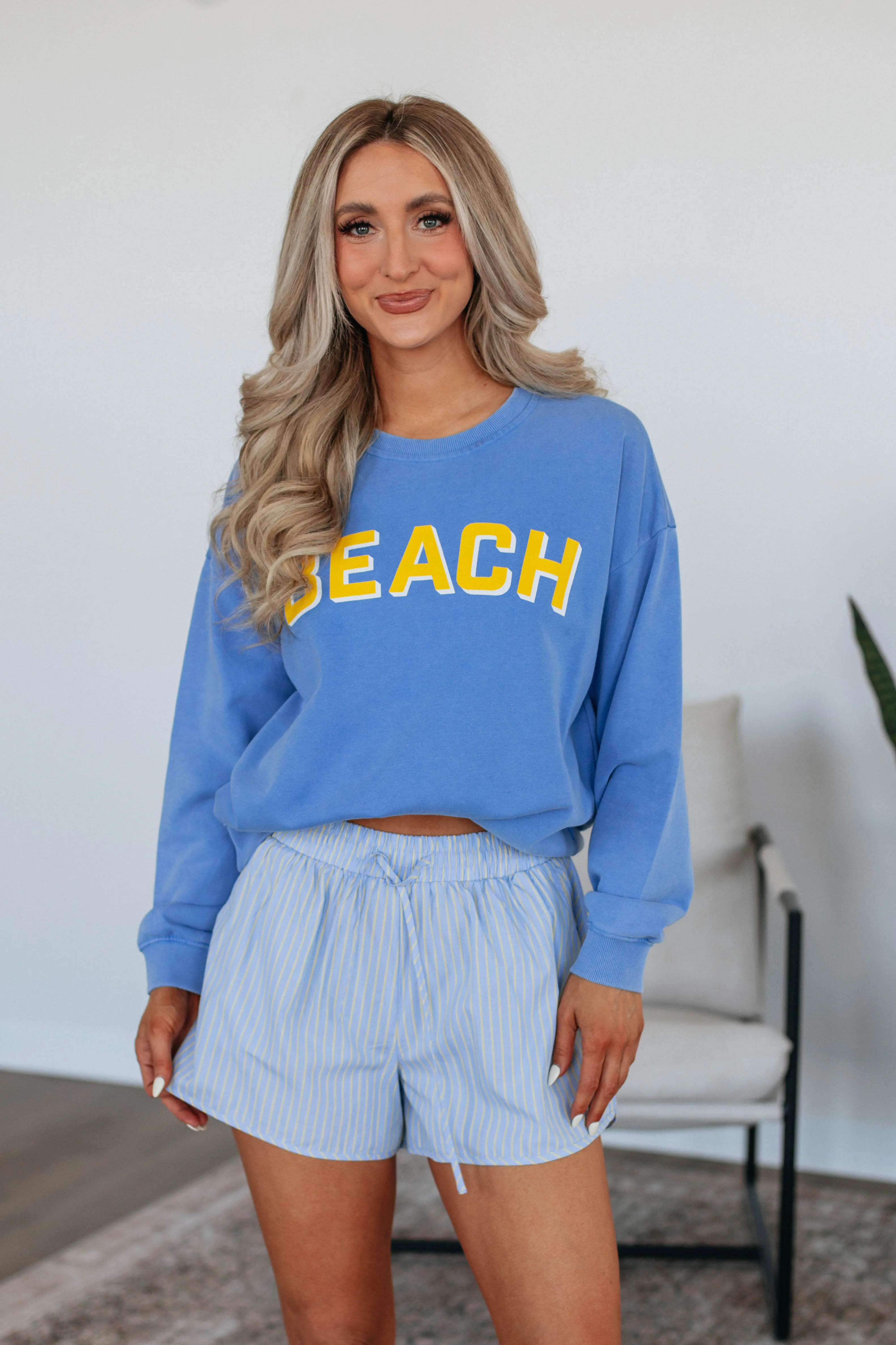 Classic Layer Beach Babe Crewneck