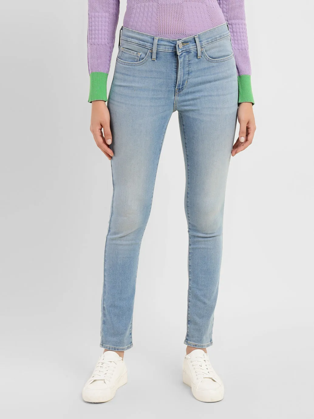 Women's 311 Blue Skinny Fit Mid Rise Jeans Regular Look