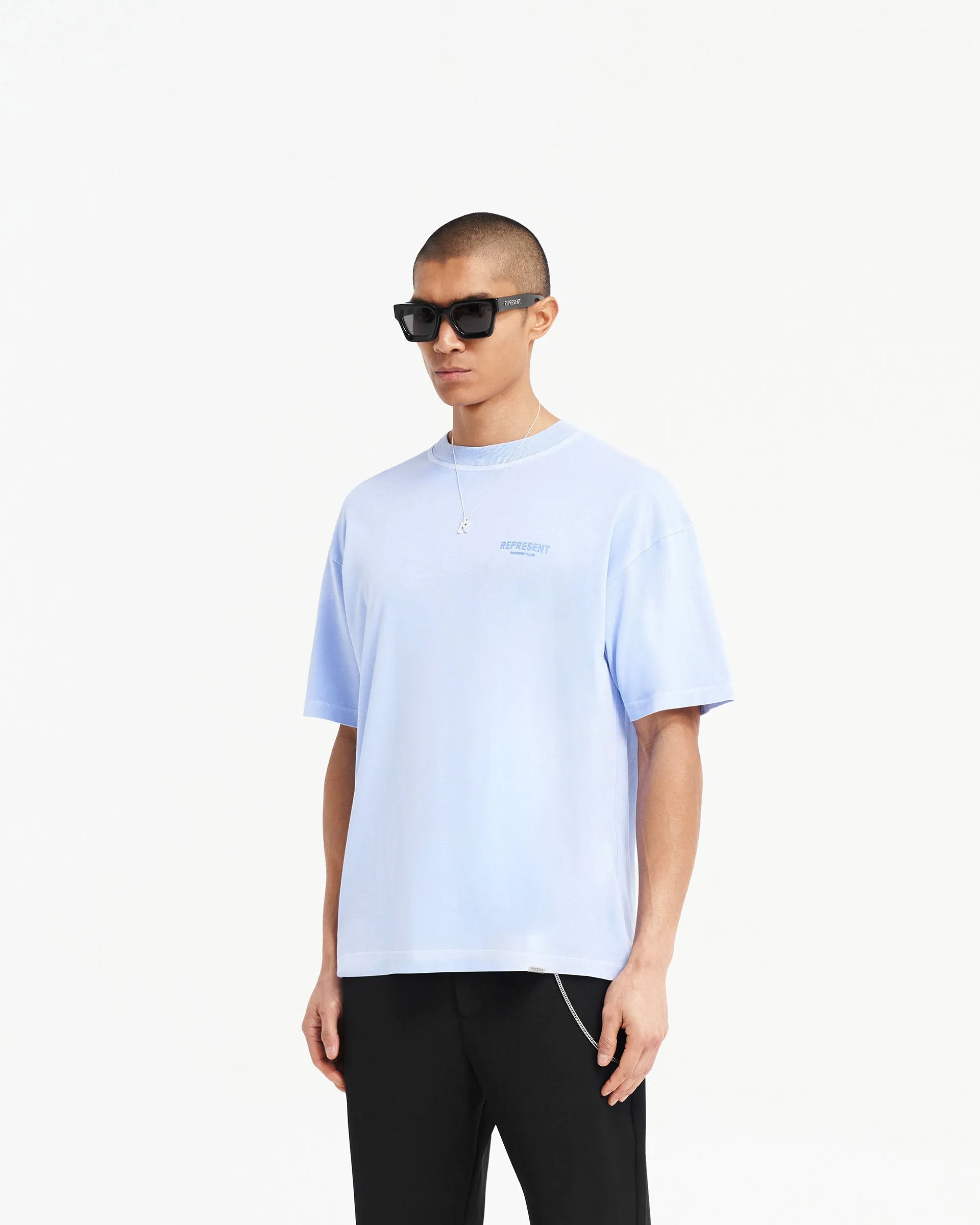 Seam Free Edging Represent Owners Club T-Shirt - Vista Blue