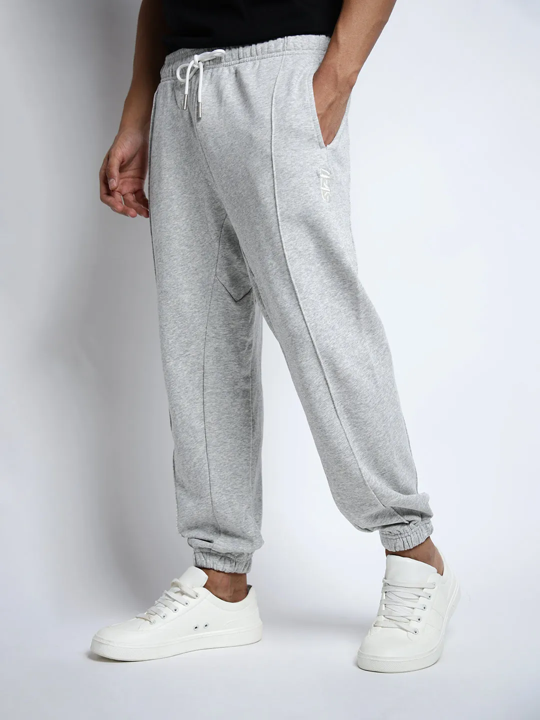 Breath Friendly Weather Flex Men's Grey Loose Fit Joggers