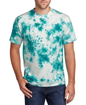 JustBlanks Men's Short Sleeve Crystal Tie-Dye T-Shirt School spirit Chilly Weather Style