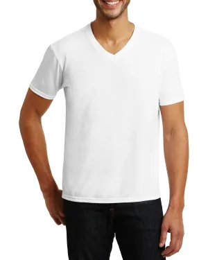 Pocket Reinforcement simple design JustBlanks Men's Tri-Blend V-Neck Short Sleeve T-Shirt