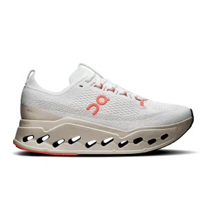 running in a lava field area shoes Biomechanical Contouring On Running Cloudsurfer Max Ivory Salmon (Women'S)