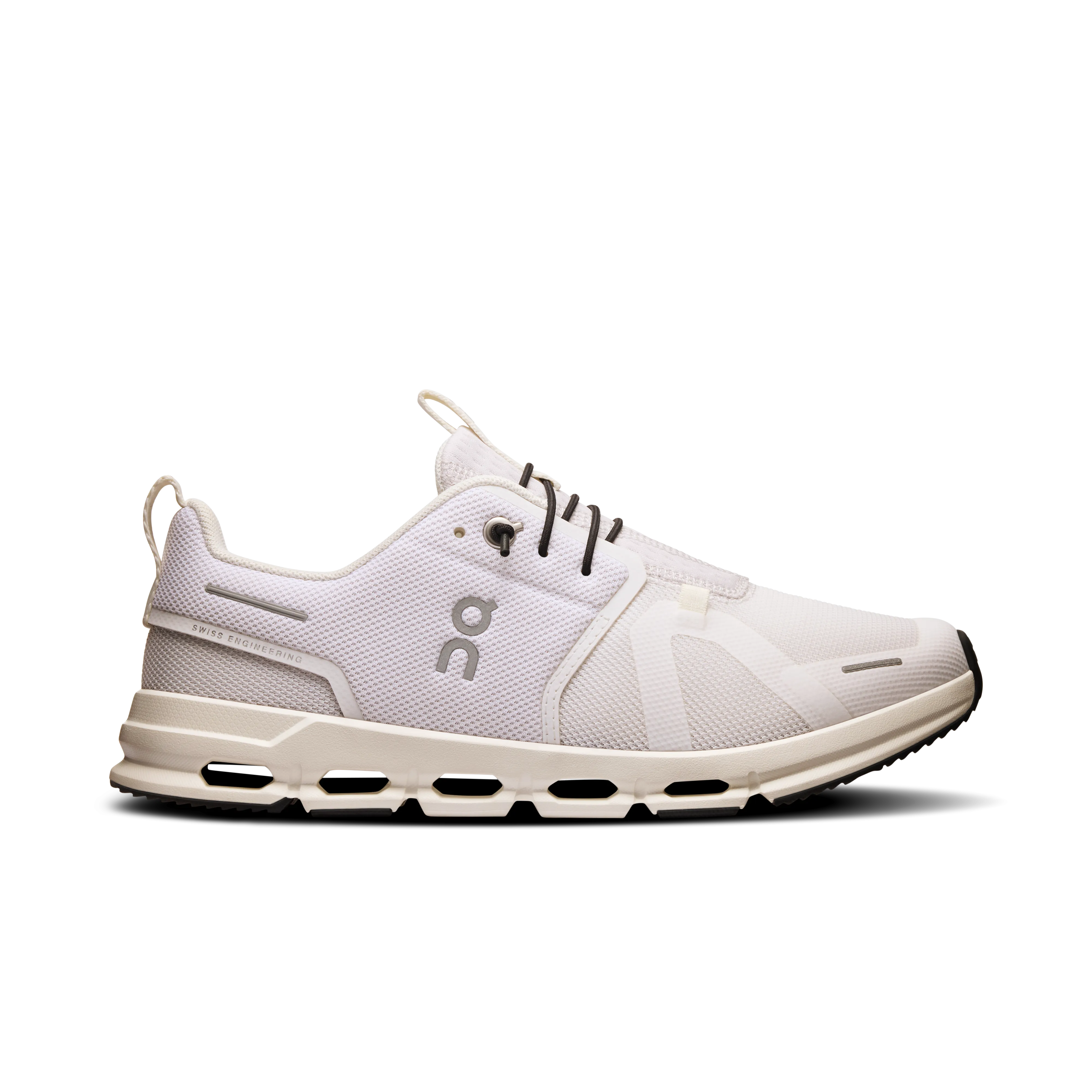 On Running Cloud Sky White Ivory leather materials