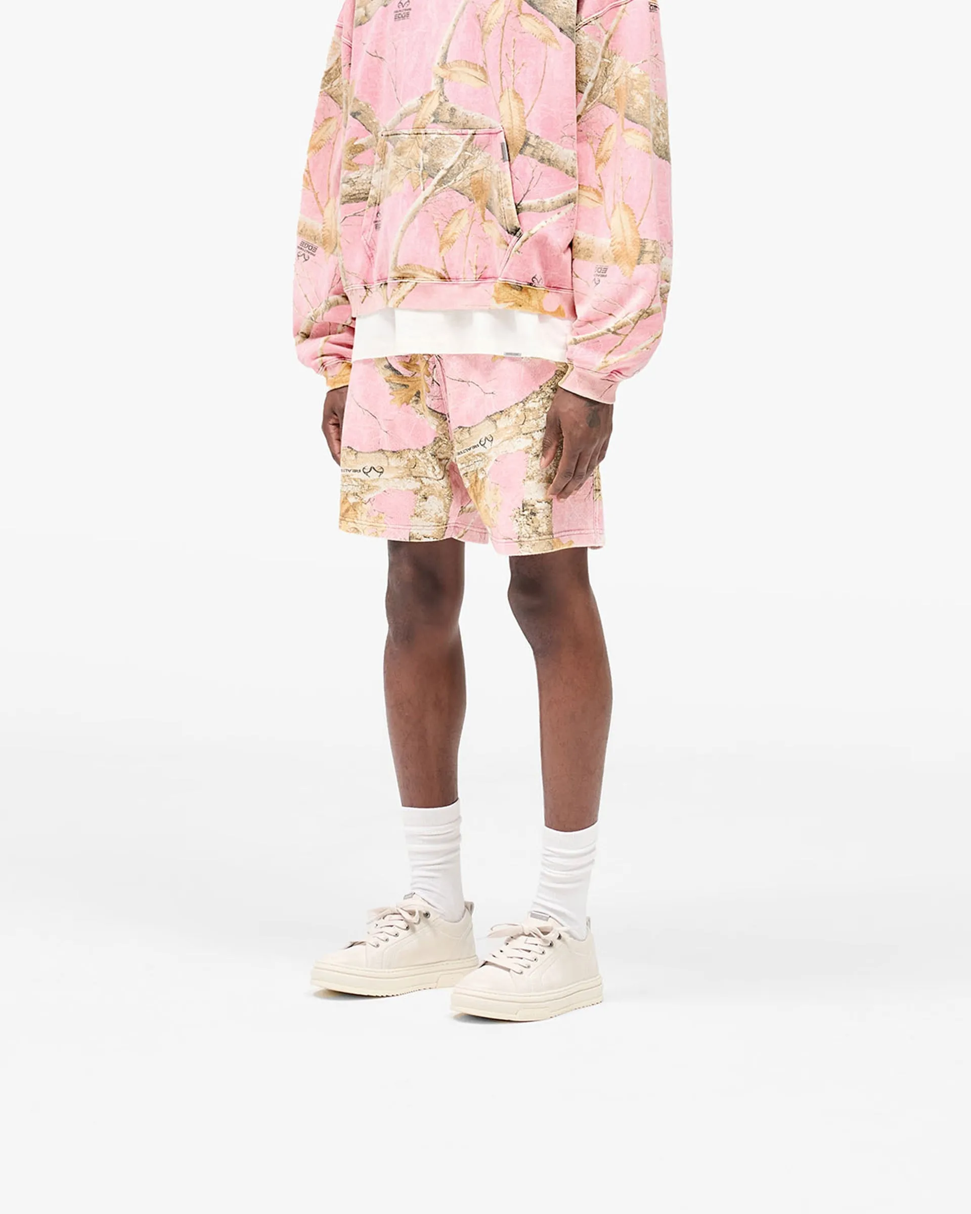 AntiOdorTreatment Minimalist Look Realtree? Mesh Shorts- Washed Pink Camo