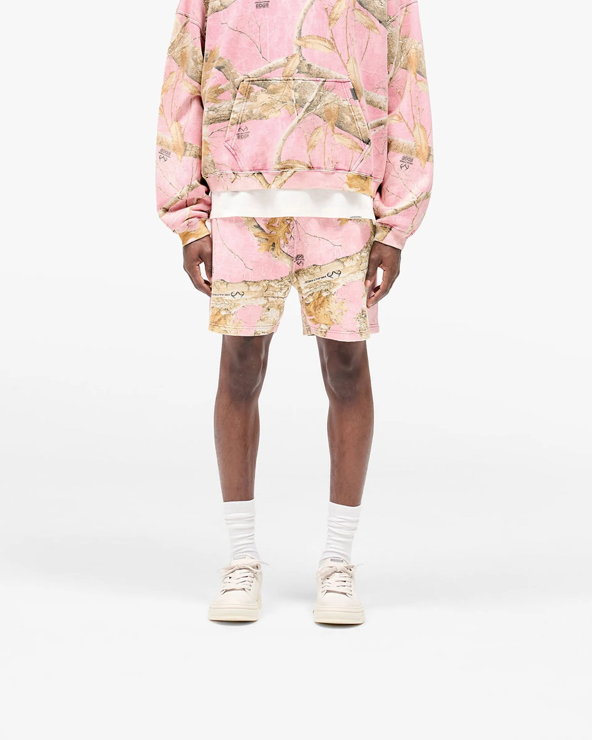 Realtree? Mesh Shorts- Washed Pink Camo Weekend Outing