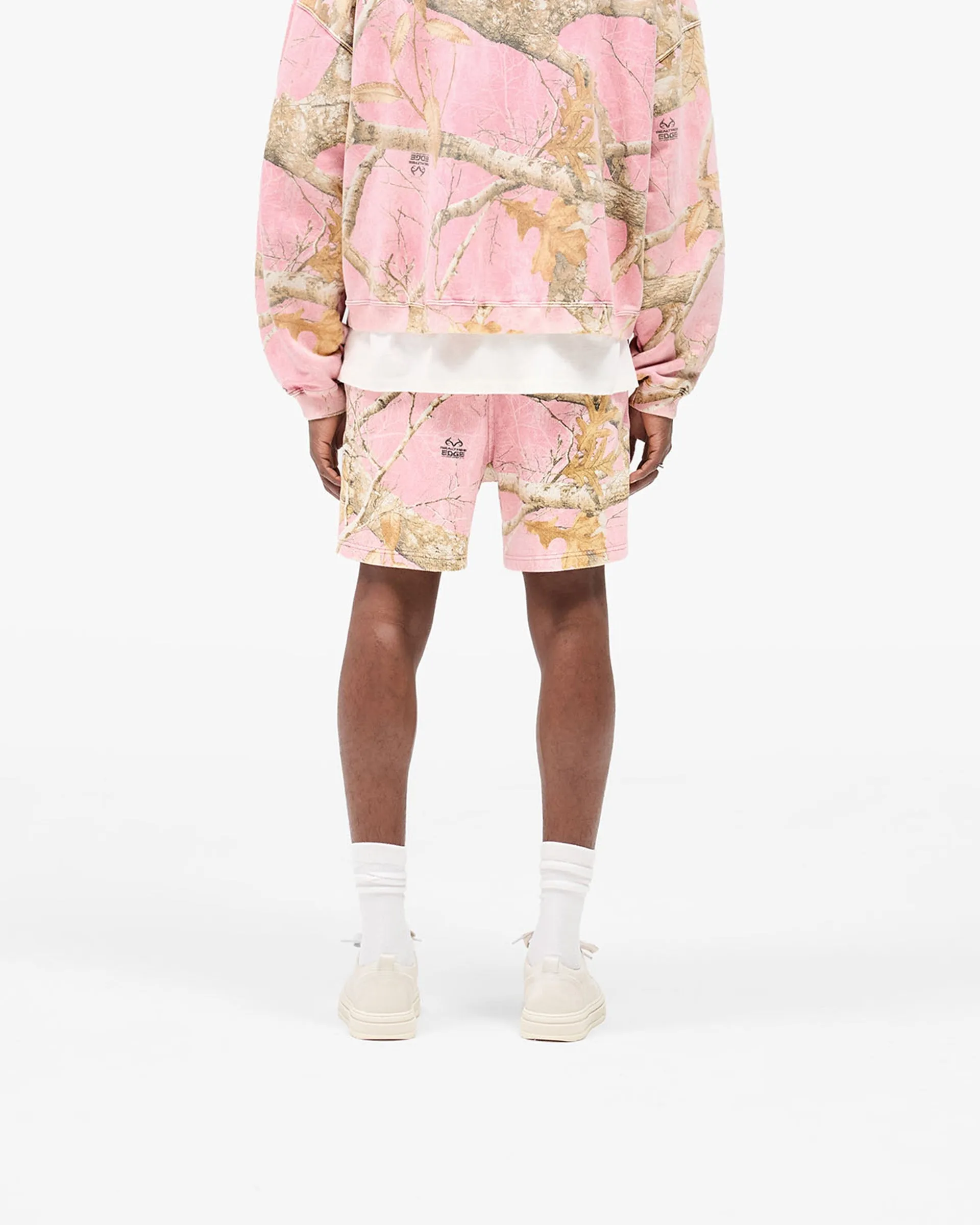 Elastic Band Collectible Realtree? Mesh Shorts- Washed Pink Camo