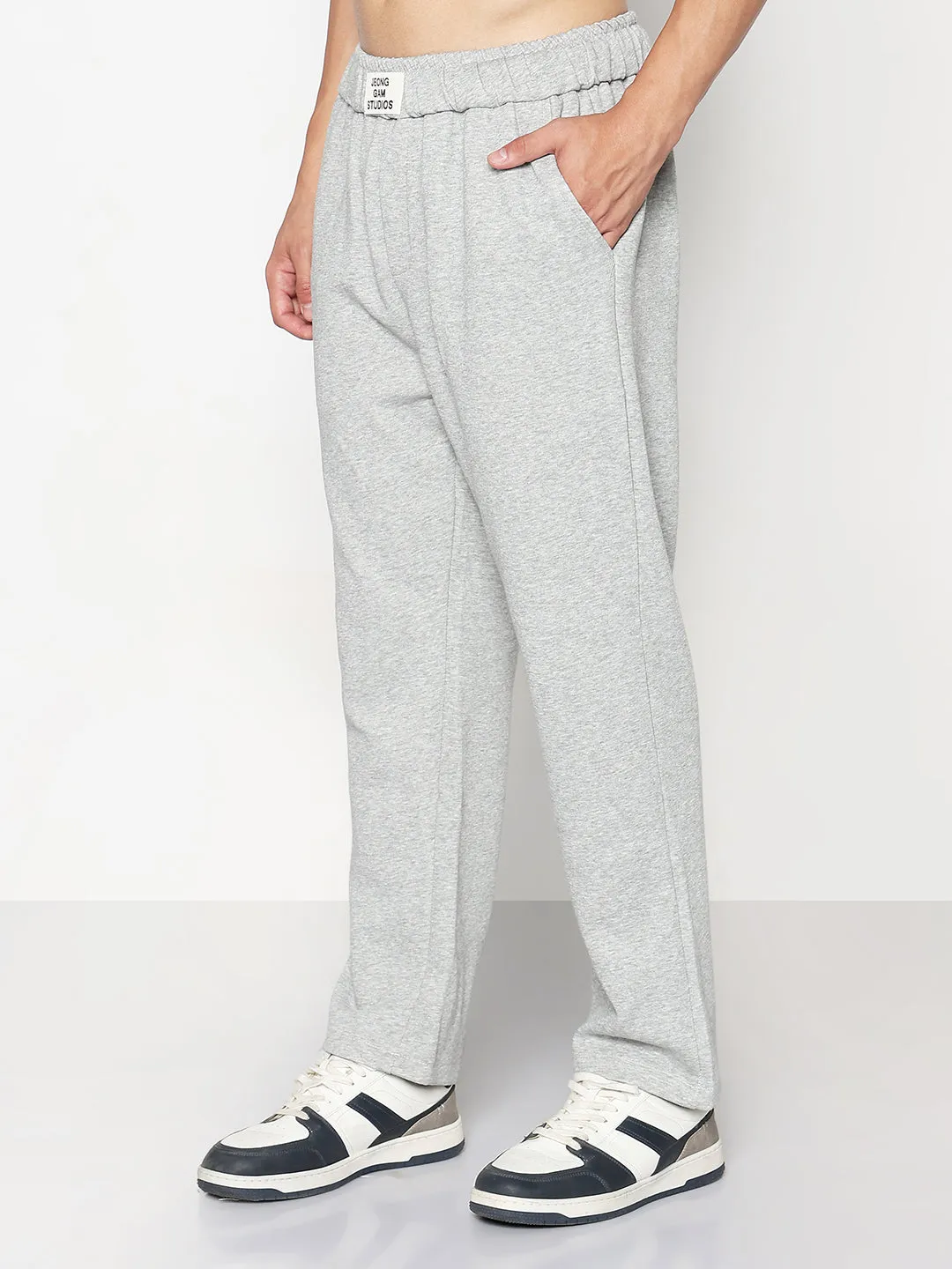 Men's Grey Relaxed Fit Trouser Durable Activewear