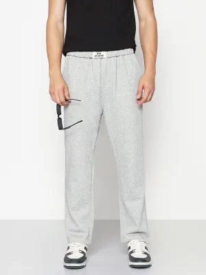 Light Waist Men's Grey Relaxed Fit Trouser