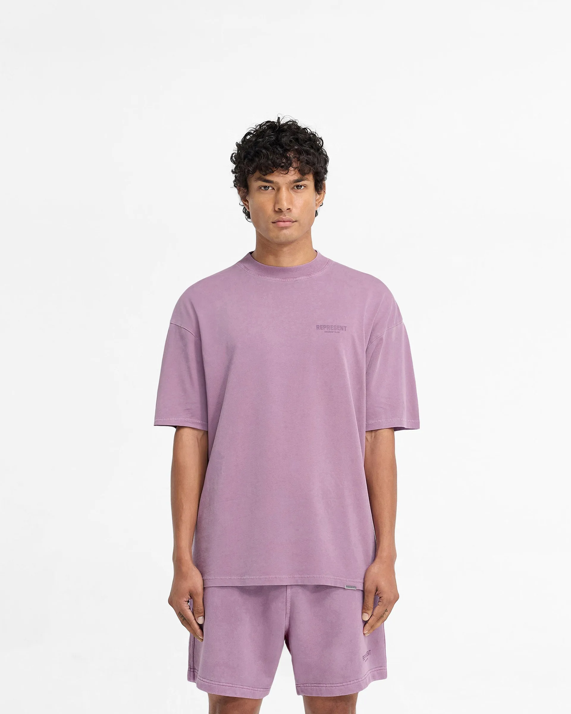Effortless Layer Represent Owners Club T-Shirt - Mid Purple