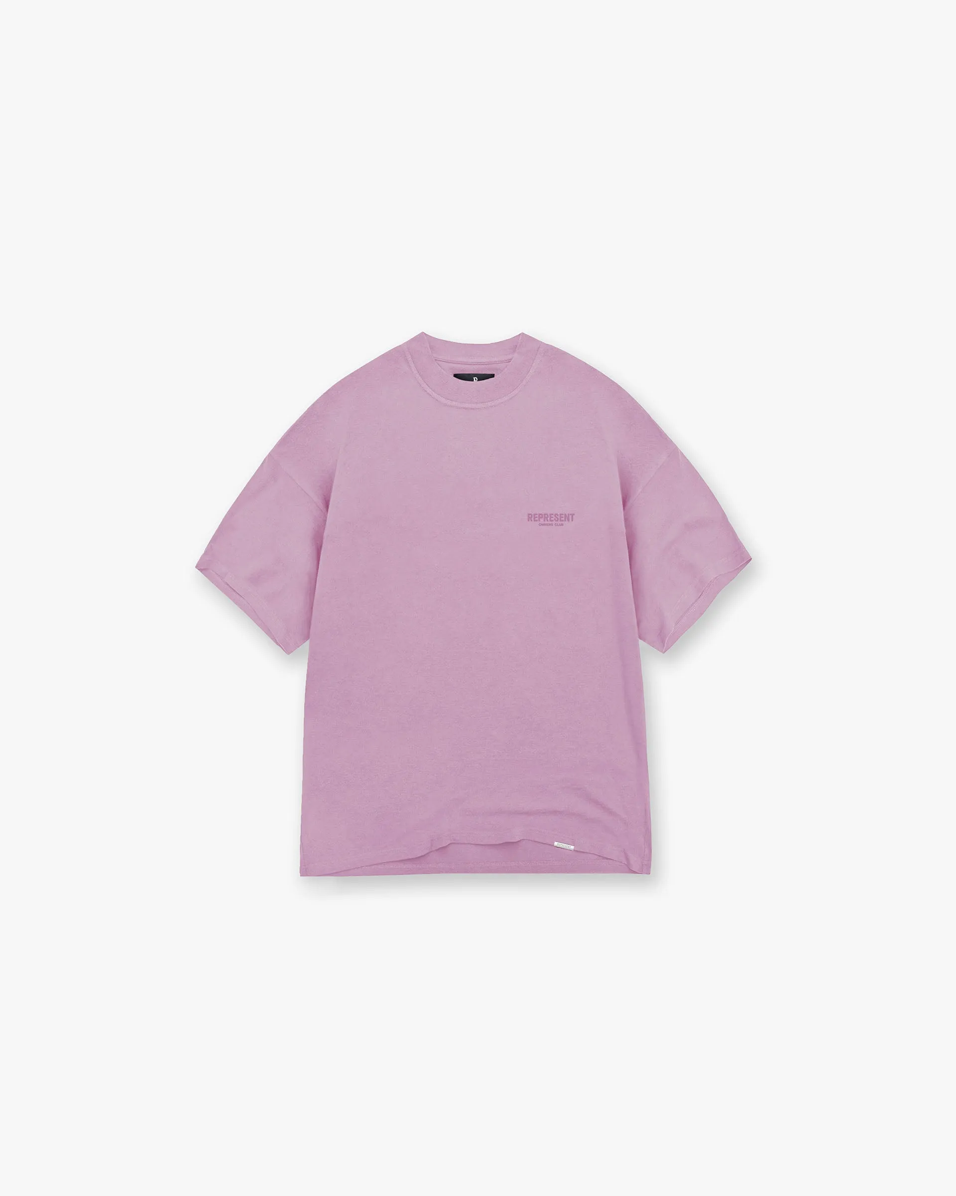 Easy Layering V neck style Represent Owners Club T-Shirt - Mid Purple