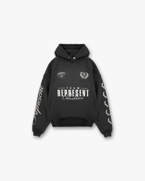 World Championship Hoodie - Stained Black tag accents Cold Day Wear