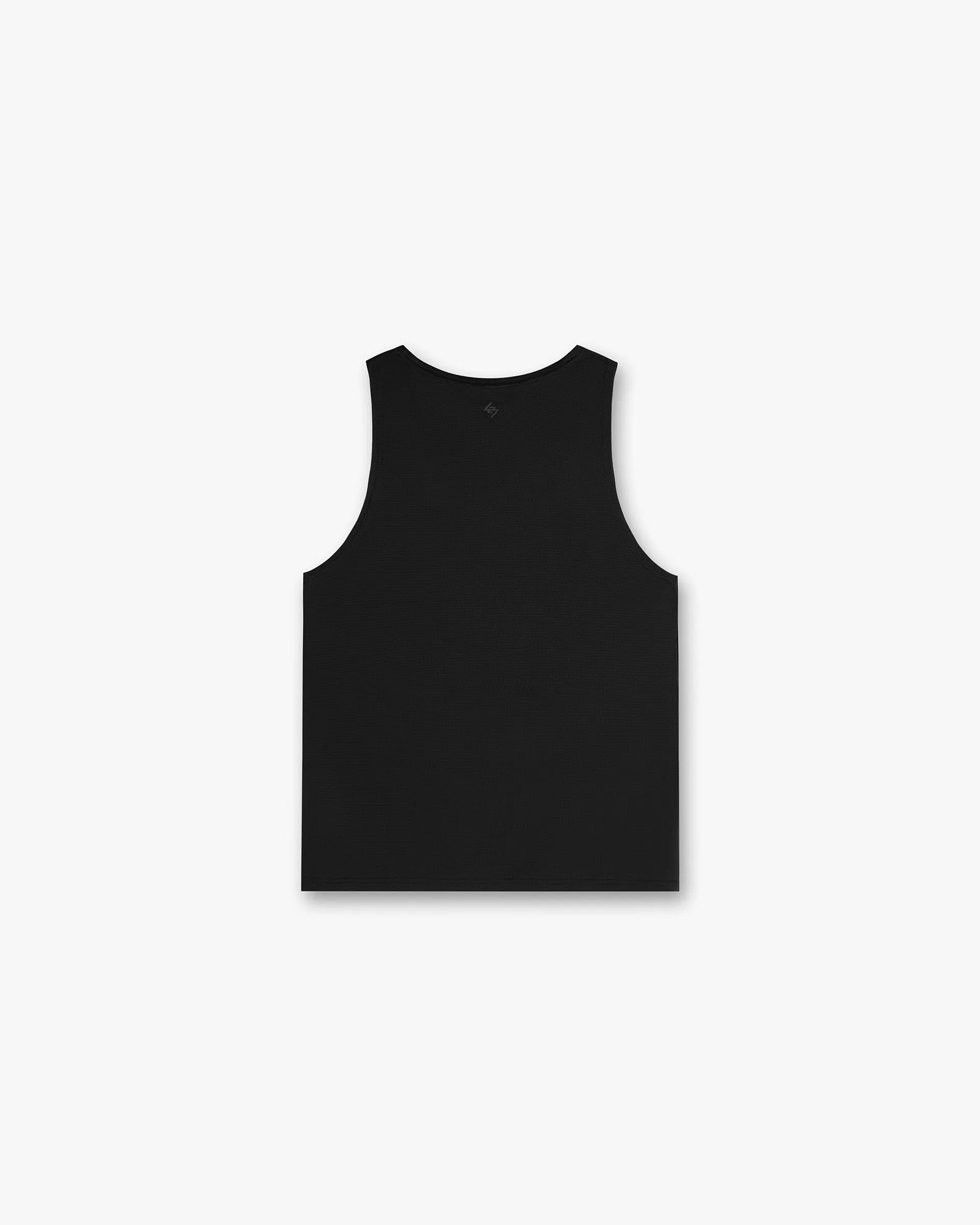 247 DNA Mesh Vest - Black Simple and Cozy Curved Hemline