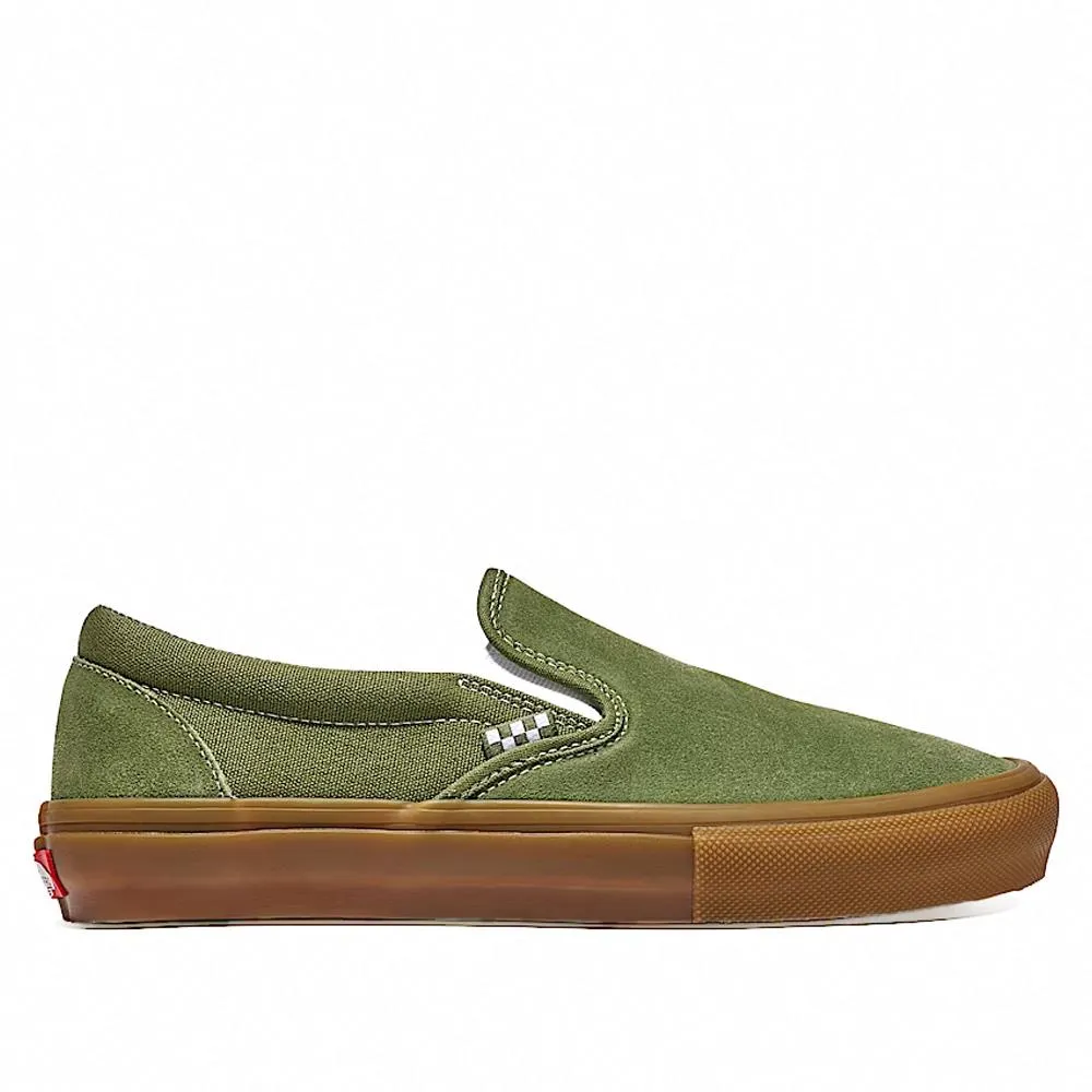 Comfort   cushion Vans Skate Slip-On - Green/Gum