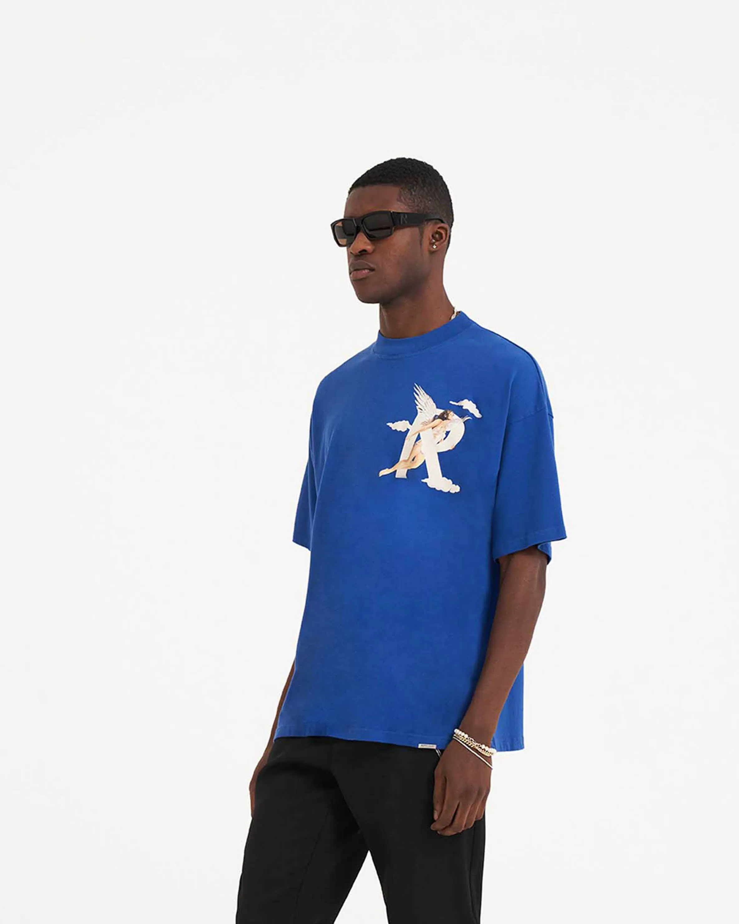 Practical Design Fashion and Comfort Storms In Heaven T-Shirt - Cobalt