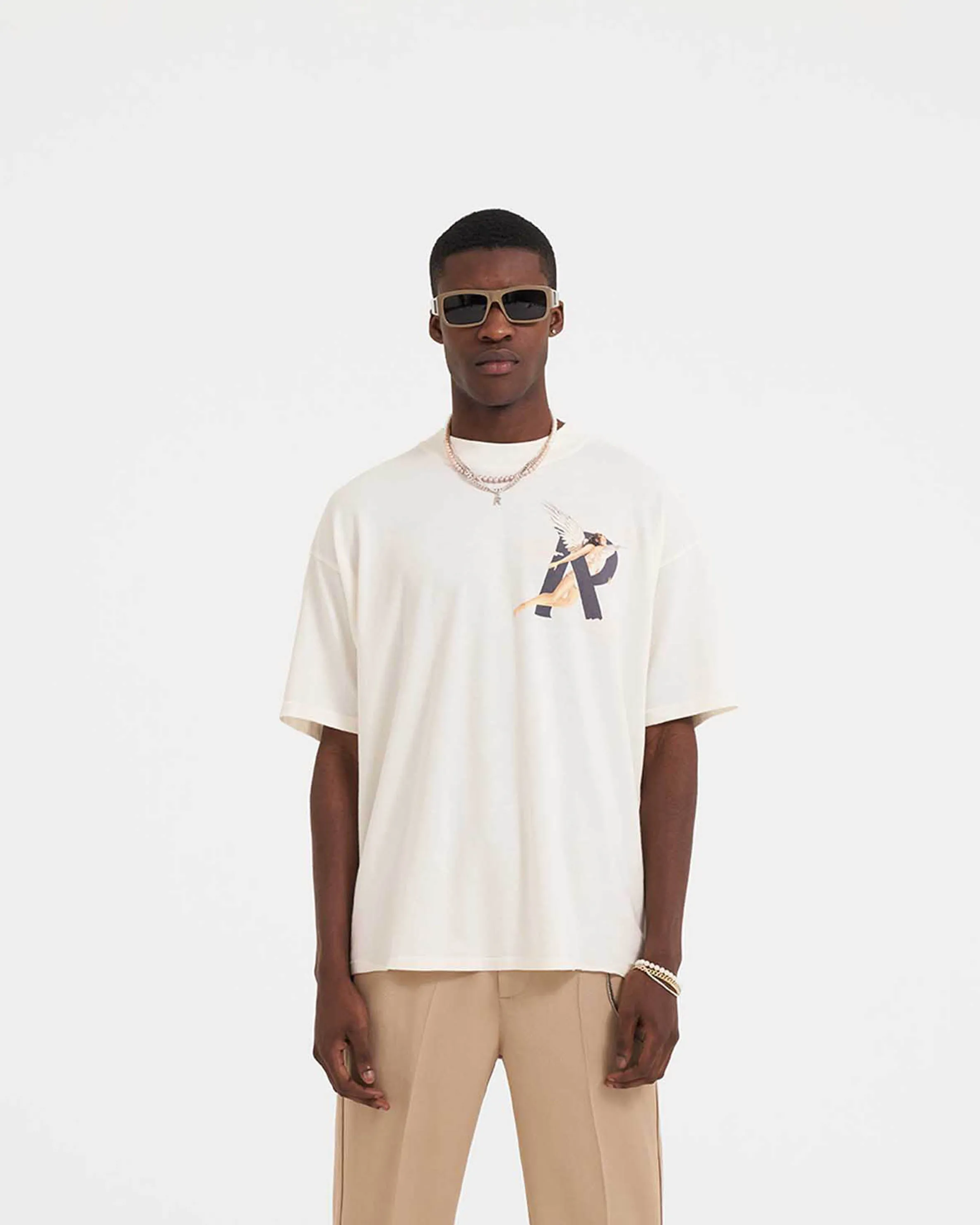 Comfort Stretch Wear Low carbon footprint Storms In Heaven T-Shirt - Flat White