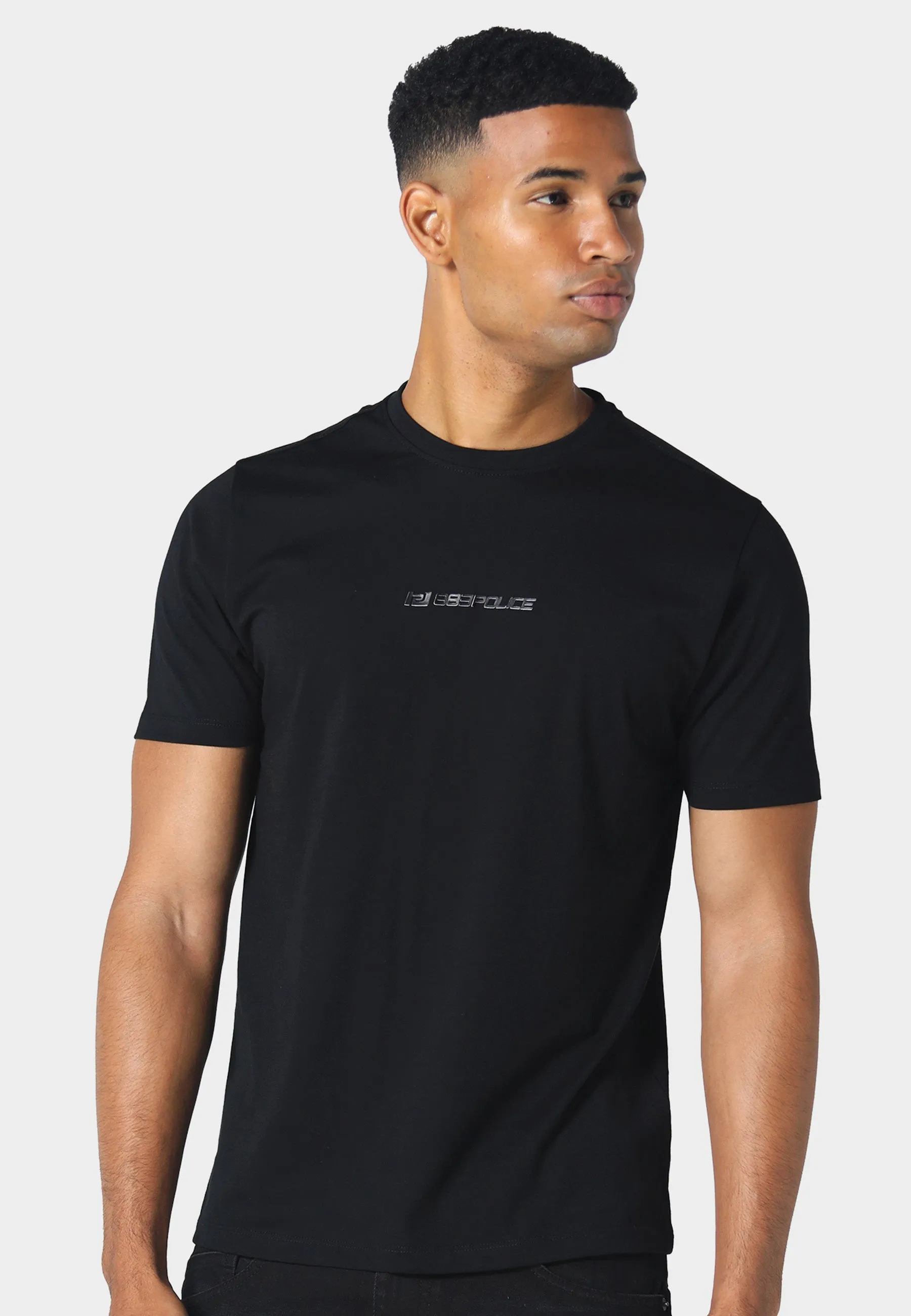 Modern Fit Stratton Black T-Shirt