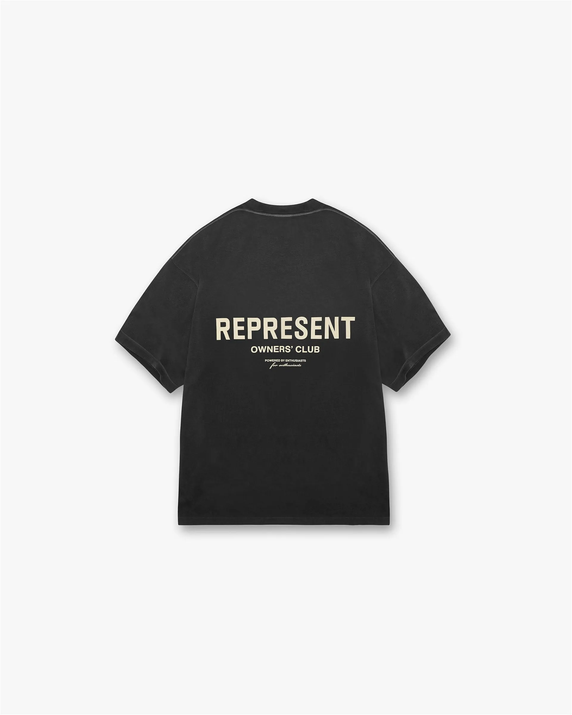 Represent Owners Club T-Shirt - Aged Black Lightweight Look