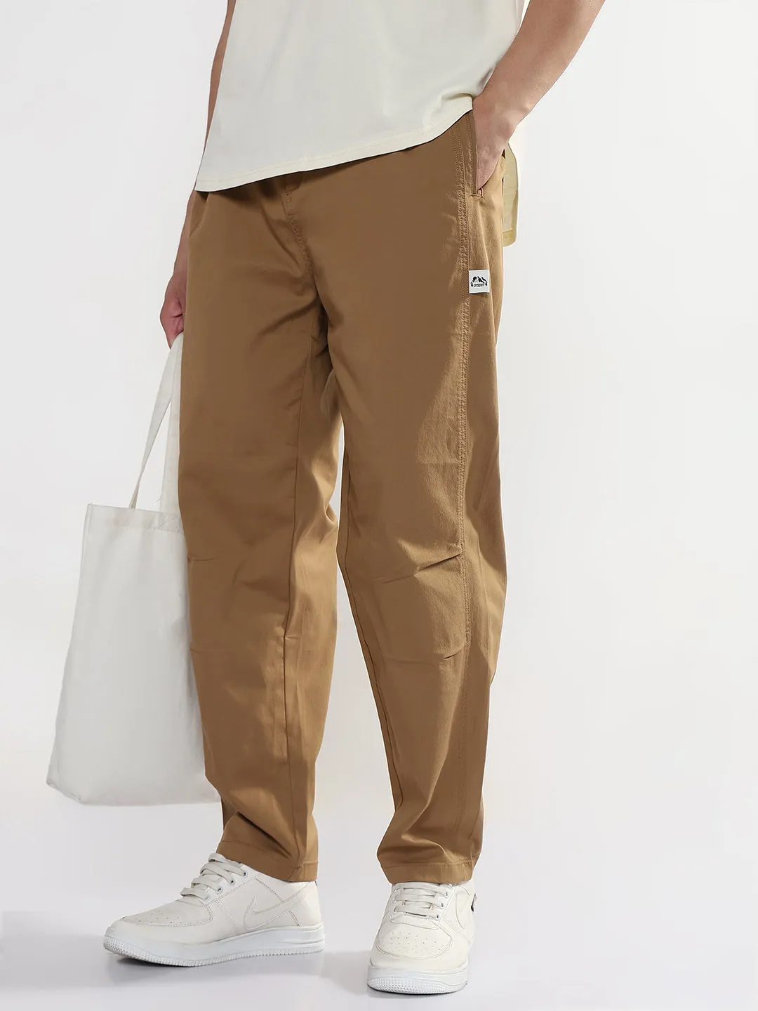 Men's Brown Relaxed Fit Trouser Non Irritating Seams