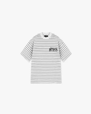 Raceway T-Shirt - Stripe Casual Comfort Fit