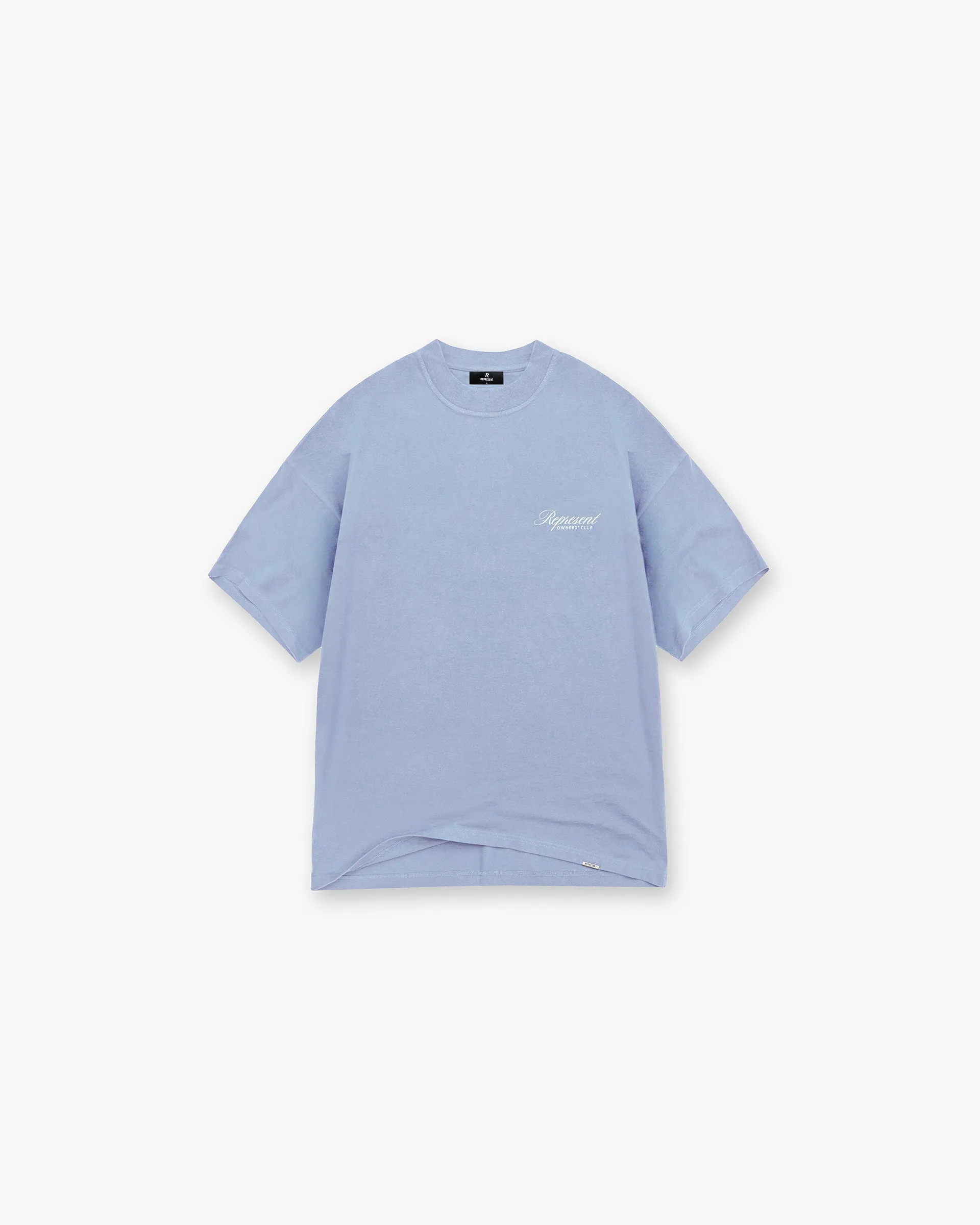 Represent Owners Club Script T-Shirt - Dusty Blue Comfy Pieces Comfy Look Wear