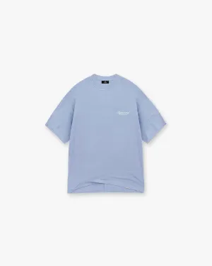 Represent Owners Club Script T-Shirt - Dusty Blue Comfy Pieces Comfy Look Wear