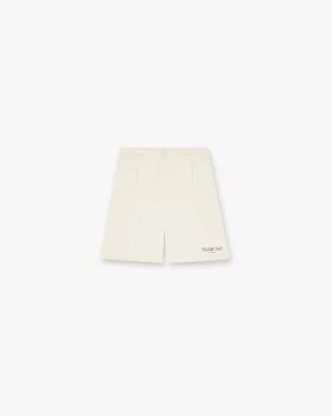 Team 247 Fused Shorts - Cream Breathable mesh