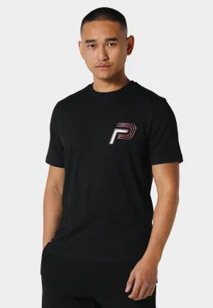 Rylstone Black T-Shirt Fade Resistant Print Relaxed Movement