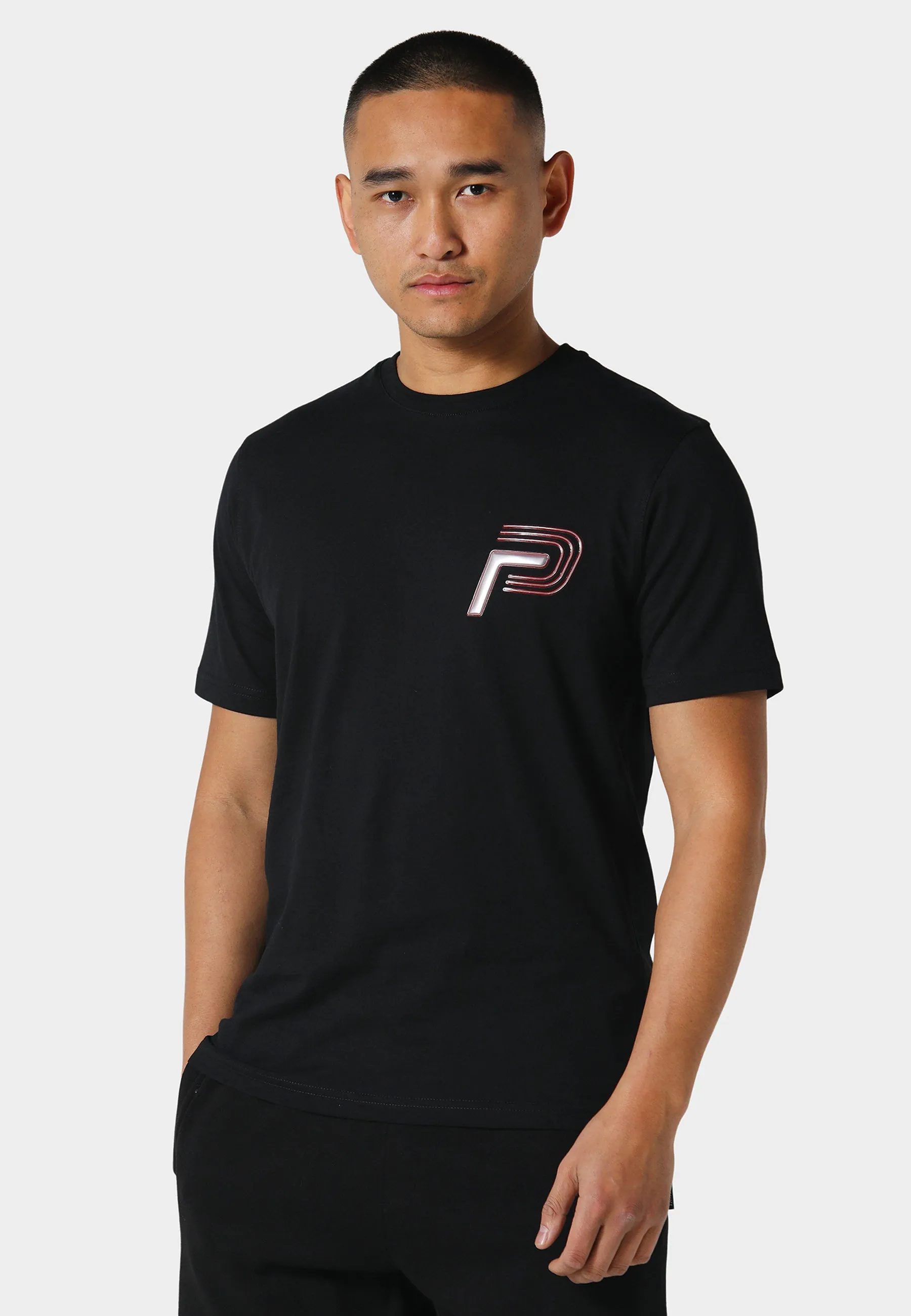 Rylstone Black T-Shirt Fade Resistant Print Relaxed Movement