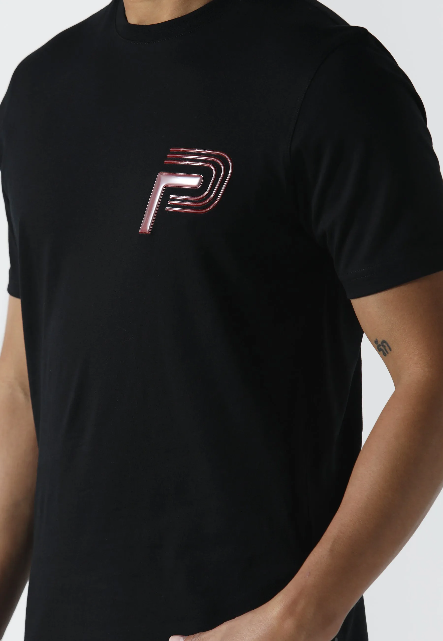 Rylstone Black T-Shirt ReinforcedShoulderPanels