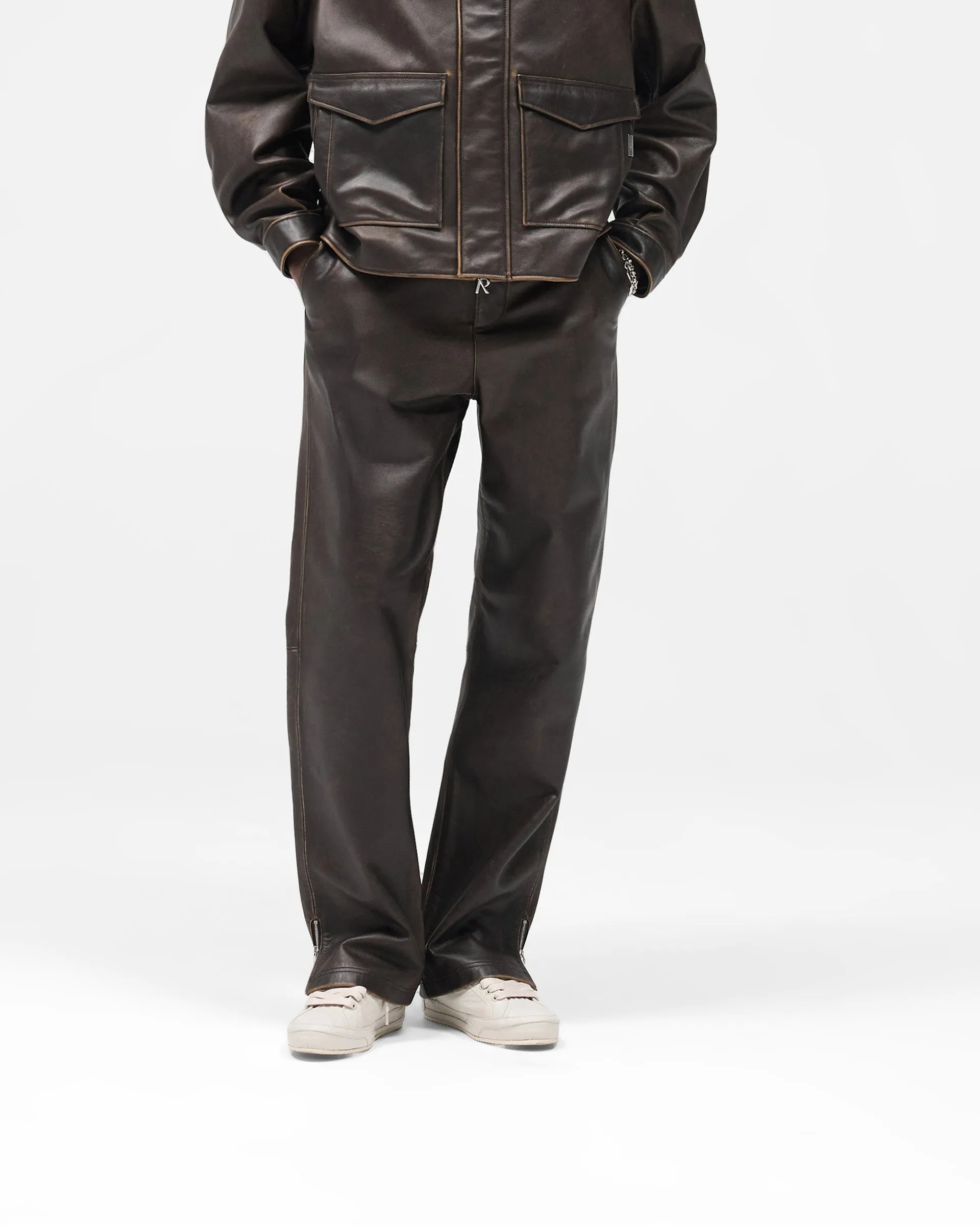 Sunfade Leather Pant - Nero Travel Ready Fit Durable Hemming