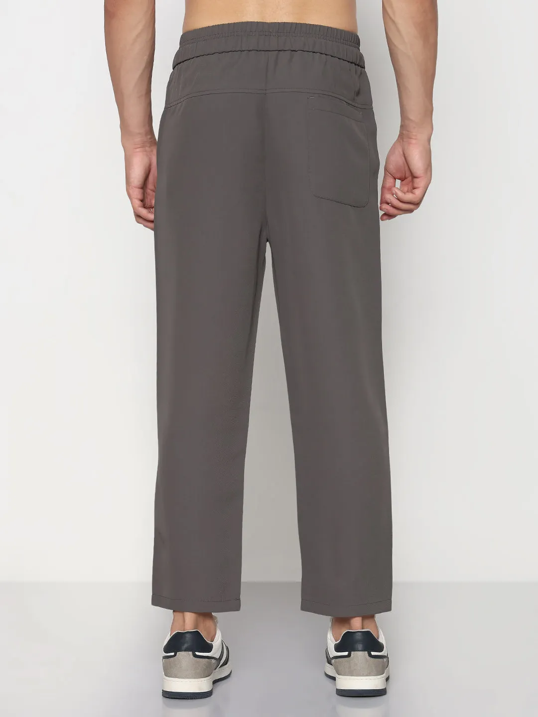 Men's Grey Straight Fit Trouser Stay Dry