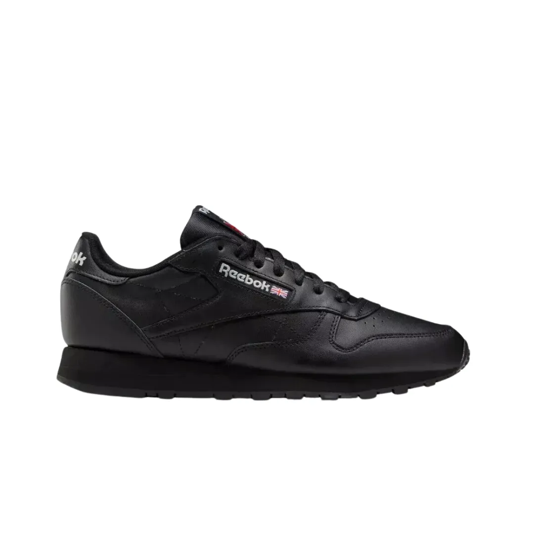 REEBOK 100008494 (GY0955) CLASSIC LEATHER Mn's (Medium) Black Leather Lifestyle Desert Run On Trend