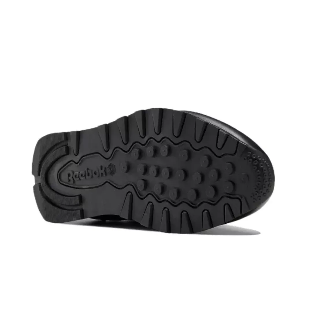 REEBOK 100008494 (GY0955) CLASSIC LEATHER Mn's (Medium) Black Leather Lifestyle Smart Look Indoor