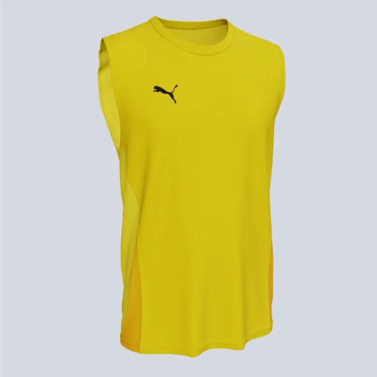 Double Stitched Edges Puma Team Goal Sleeveless Jersey