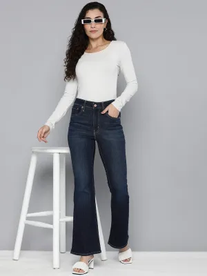 Trend Neutral Stretch Free Fit Women's 726 Blue Flared Fit High Rise Jeans