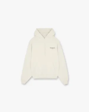 Team 247 Oversized Hoodie - Cream Antibacterial