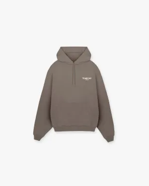 embroidery accents Team 247 Oversized Hoodie - Earth
