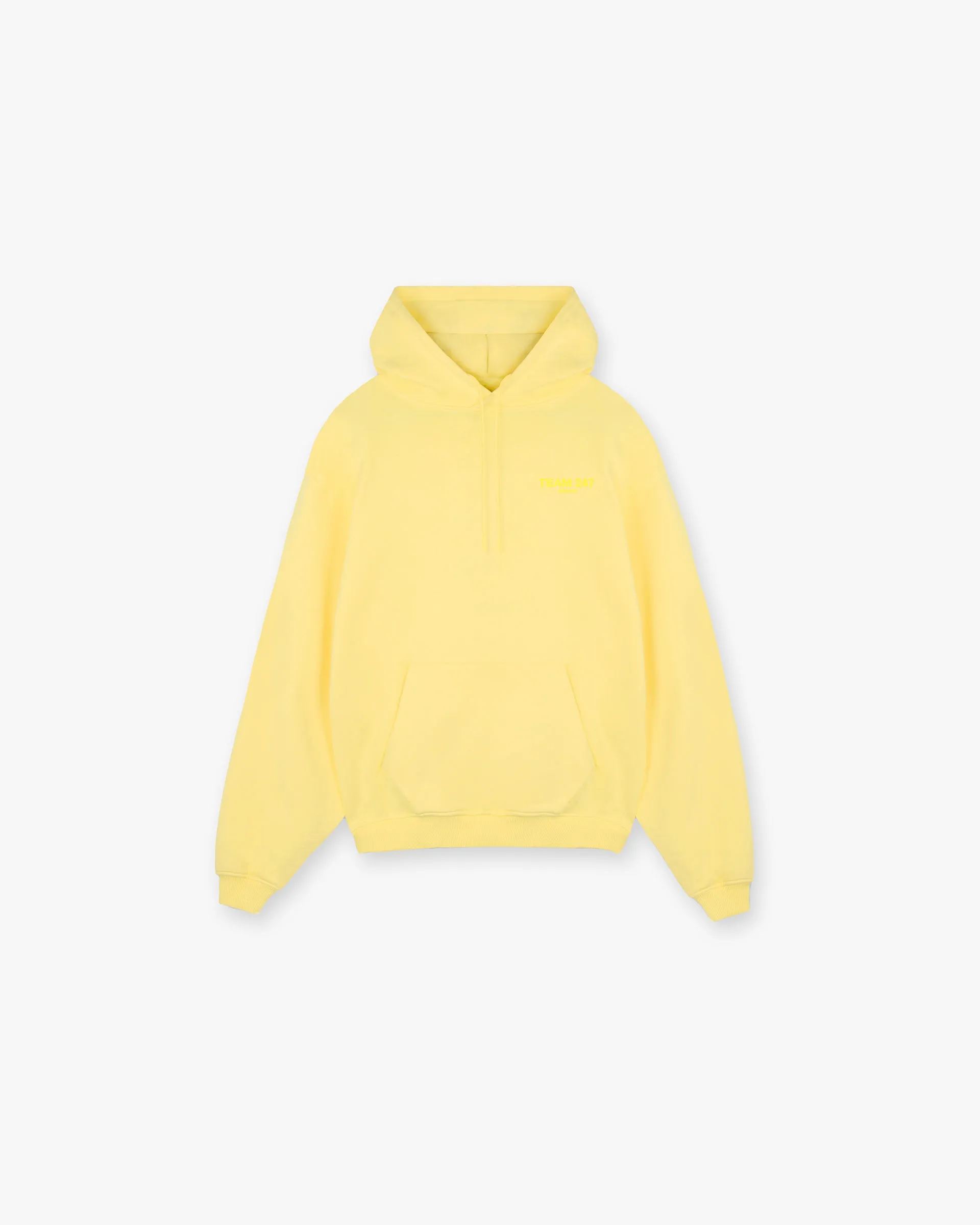 Fresh Bold chain accents Team 247 Oversized Hoodie - Lemon