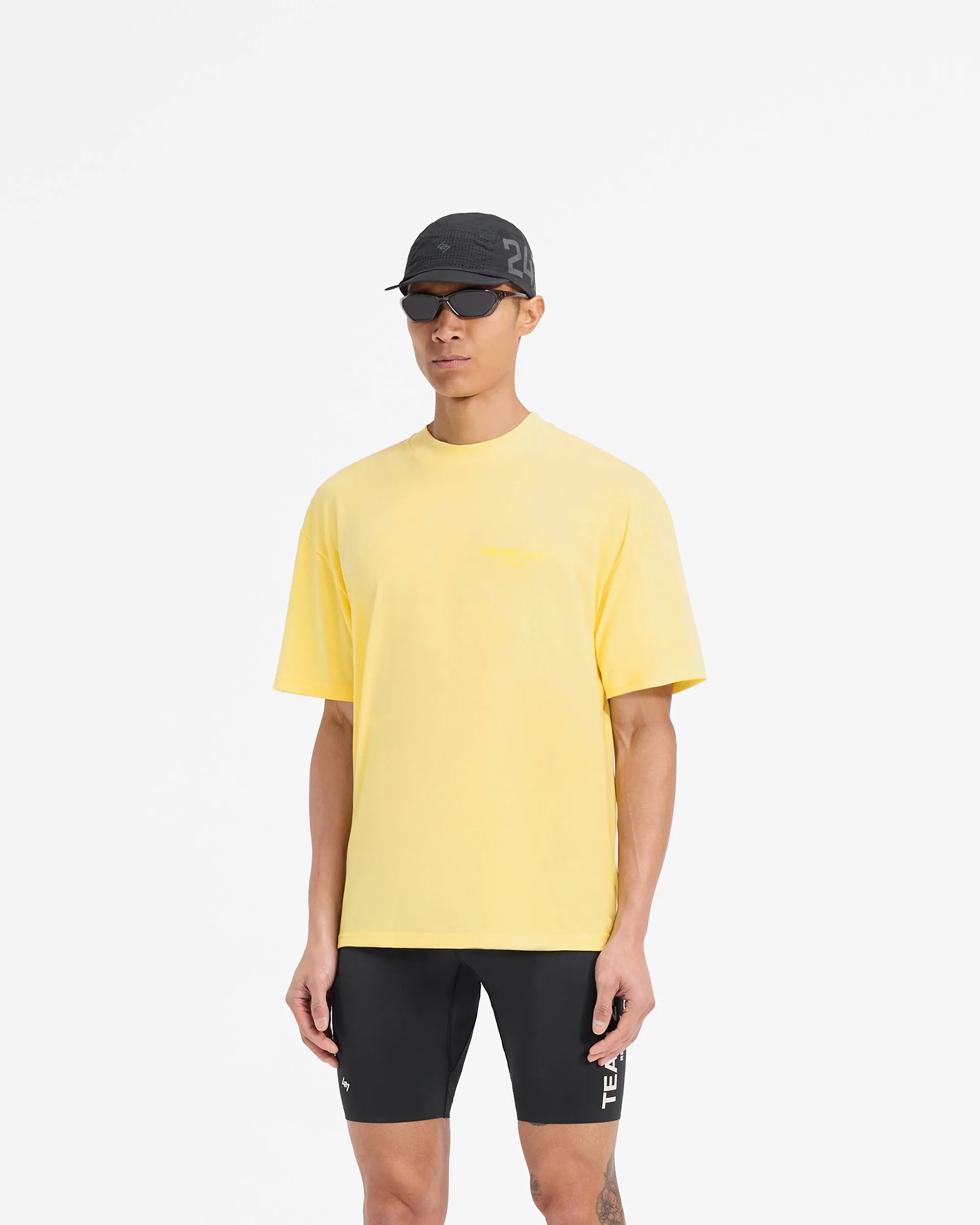 Team 247 Oversized T-Shirt - Lemon Luxurious QuickDry