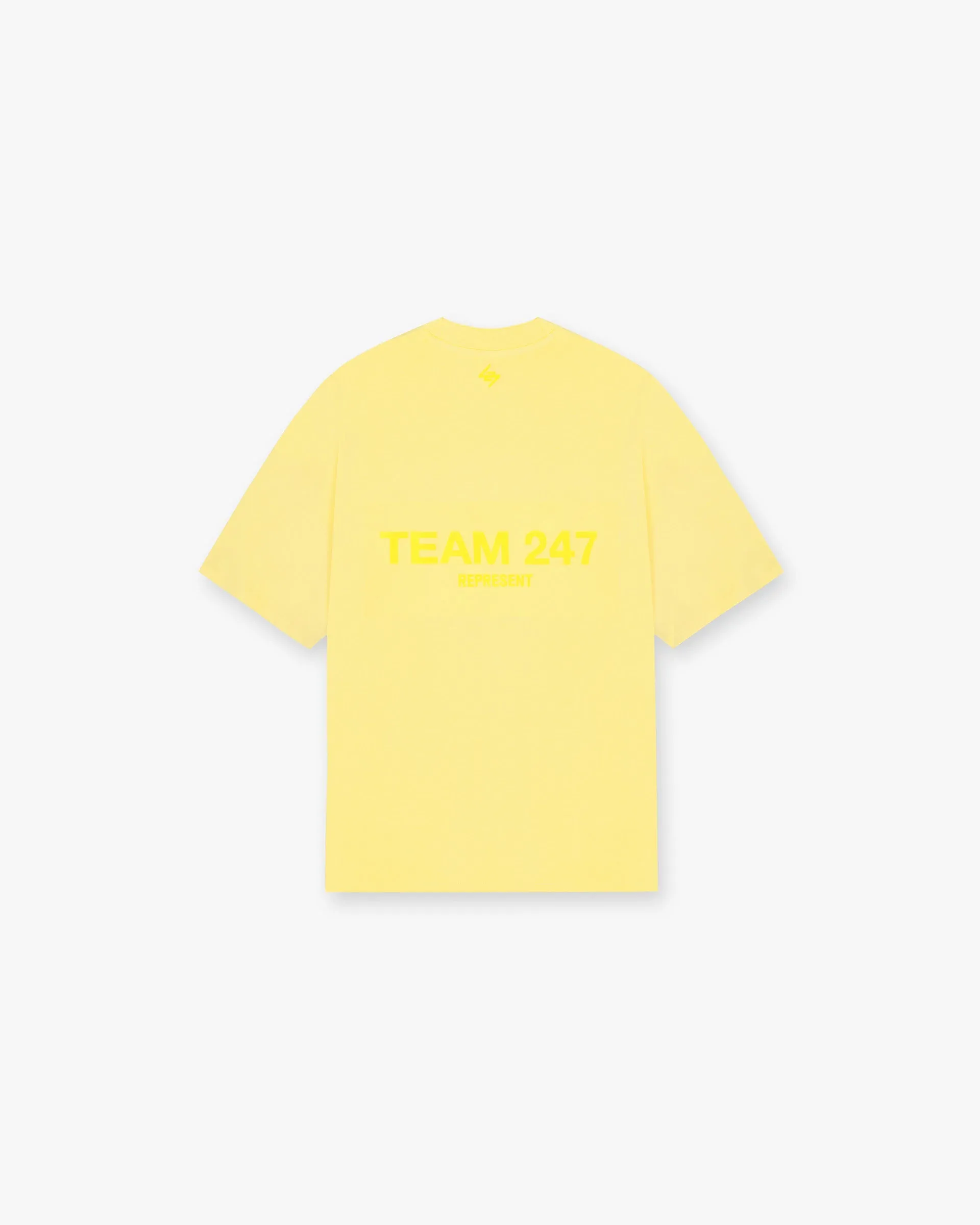 Team 247 Oversized T-Shirt - Lemon Sustainable Production Process Eco Friendly Dye