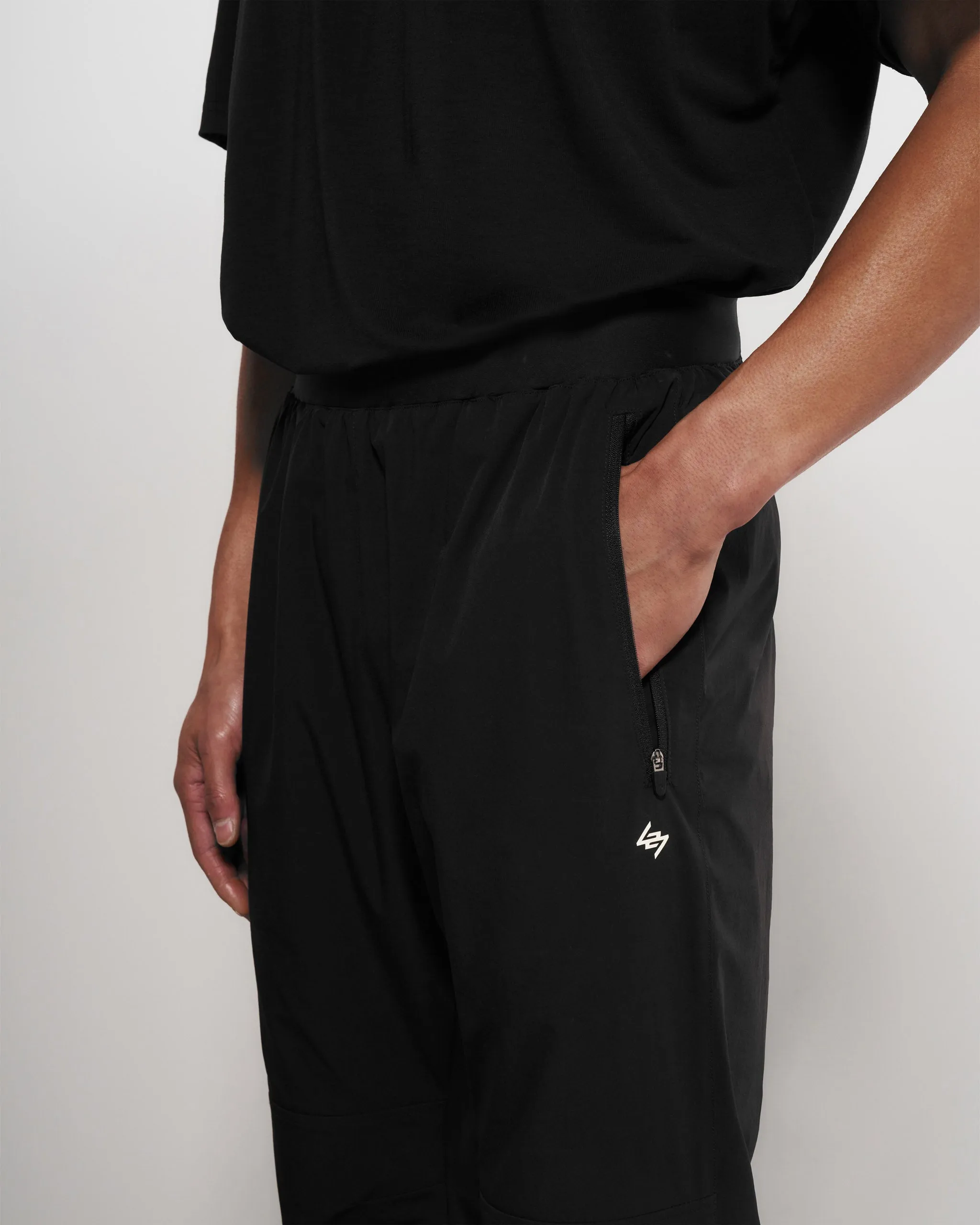 Flexible Ankle Cuffs Sustainable Material Blend Team 247 Training Pant - Black