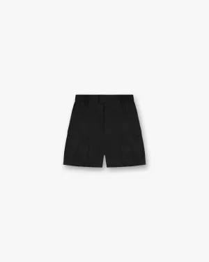 Abrasion Resistant Material Performance Flex Tech Cargo Short - Jet Black